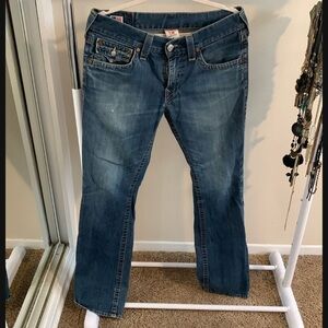 True Religion Men's Relaxed Blue Jeans